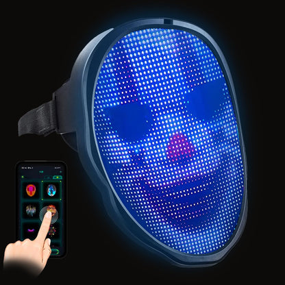 Bluetooth LED Mask with App Control